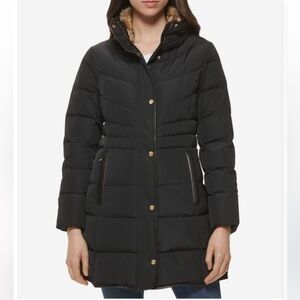 Cole Haan Hidden-Hood Puffer Coat Women's Size Small Down Fill Sold out $328